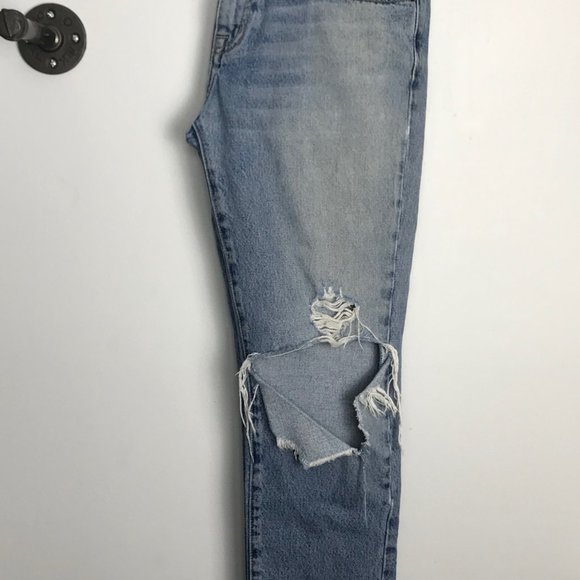 Current/Elliot The Fling Relaxed Fit Jean in Pinyon Destroy Wash - Picture 4 of 10